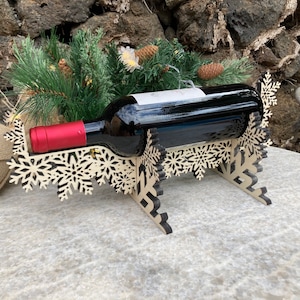 Snowflake Wine Holder *Digital files only*