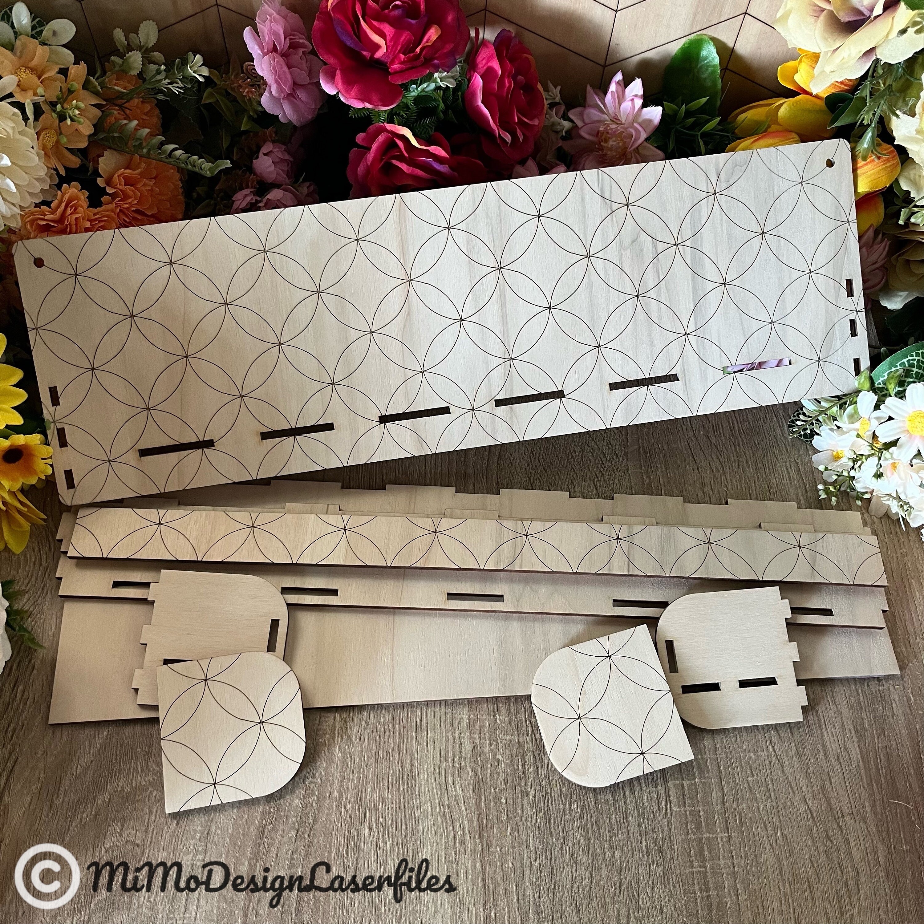 Chainmail Rack Wall Mounted Storage Shelf SVG | Chainmail Pattern Rack | Paint & Glue ...