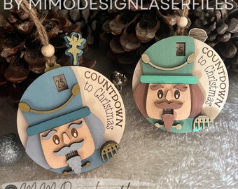 Nutcracker Countdown Christmas Ornament Sugarplum Fairy Scored