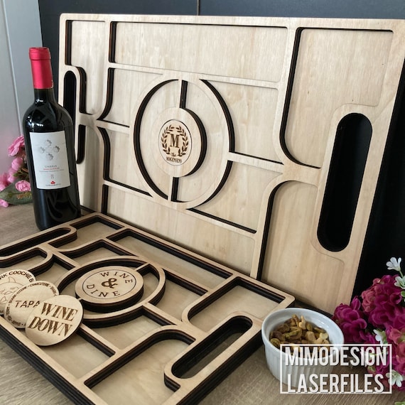 Interchangeable Charcuterie, cheese, snack boards / trays for Seasonal, Personal & Custom Designs. Perfect Wedding Gift DIGITAL LASER FILES