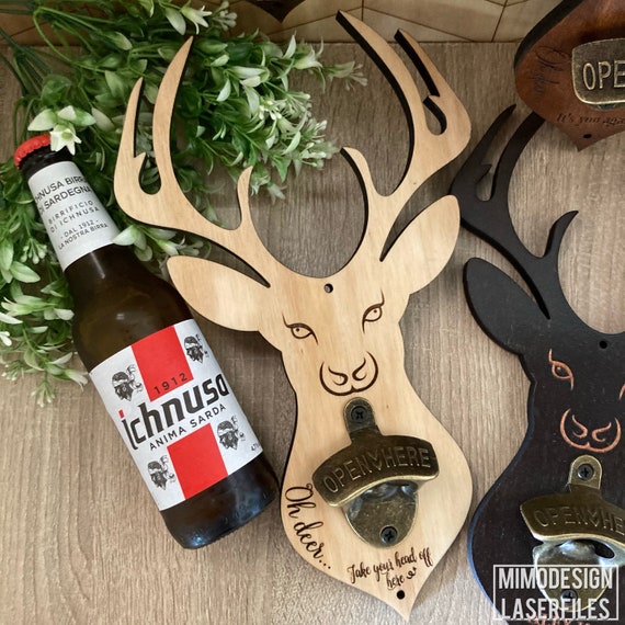 Ouvre-bouteille de bière en forme de bois de cerf pour hommes, tire-bouchon  vintage drôle, accessoires créatifs, cadeaux originaux, cool, luxe -  AliExpress