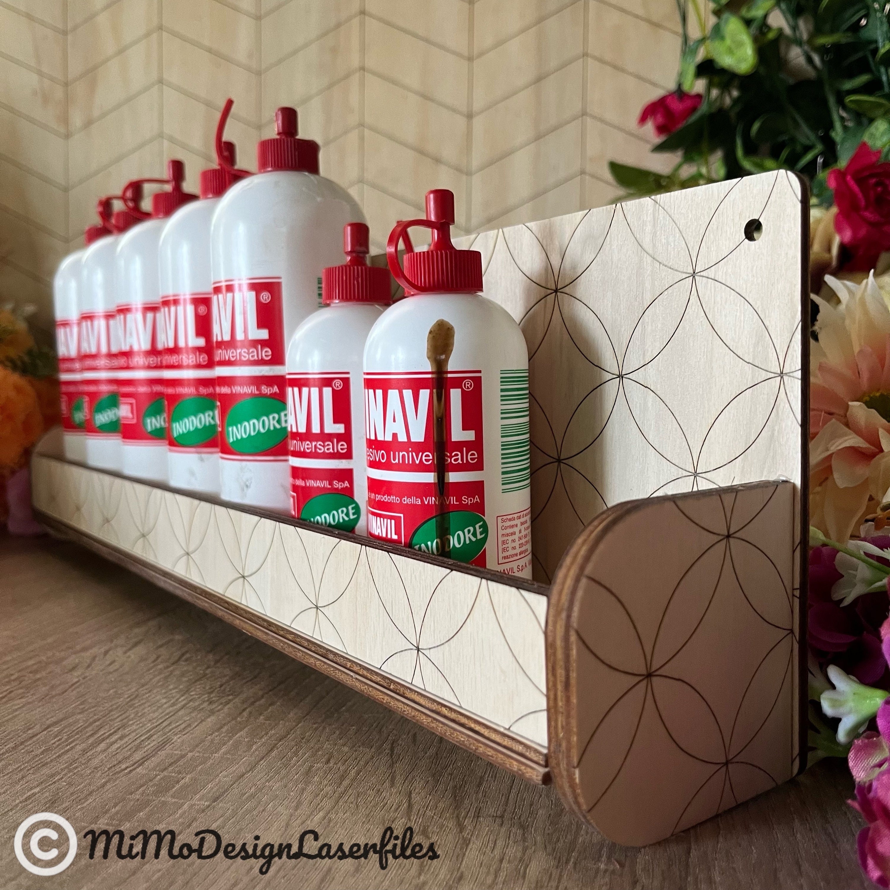 Chainmail Rack Wall Mounted Storage Shelf SVG | Chainmail Pattern Rack | Paint & Glue ...