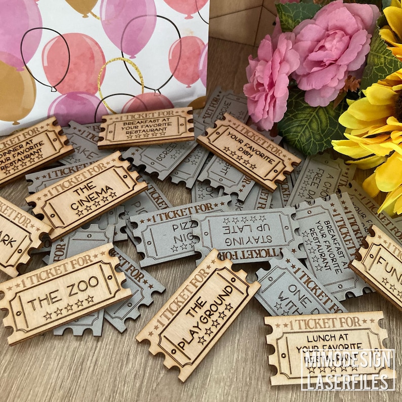 Reward Tickets for Kids 25 Scored / Lined or Engraved Pre - Etsy