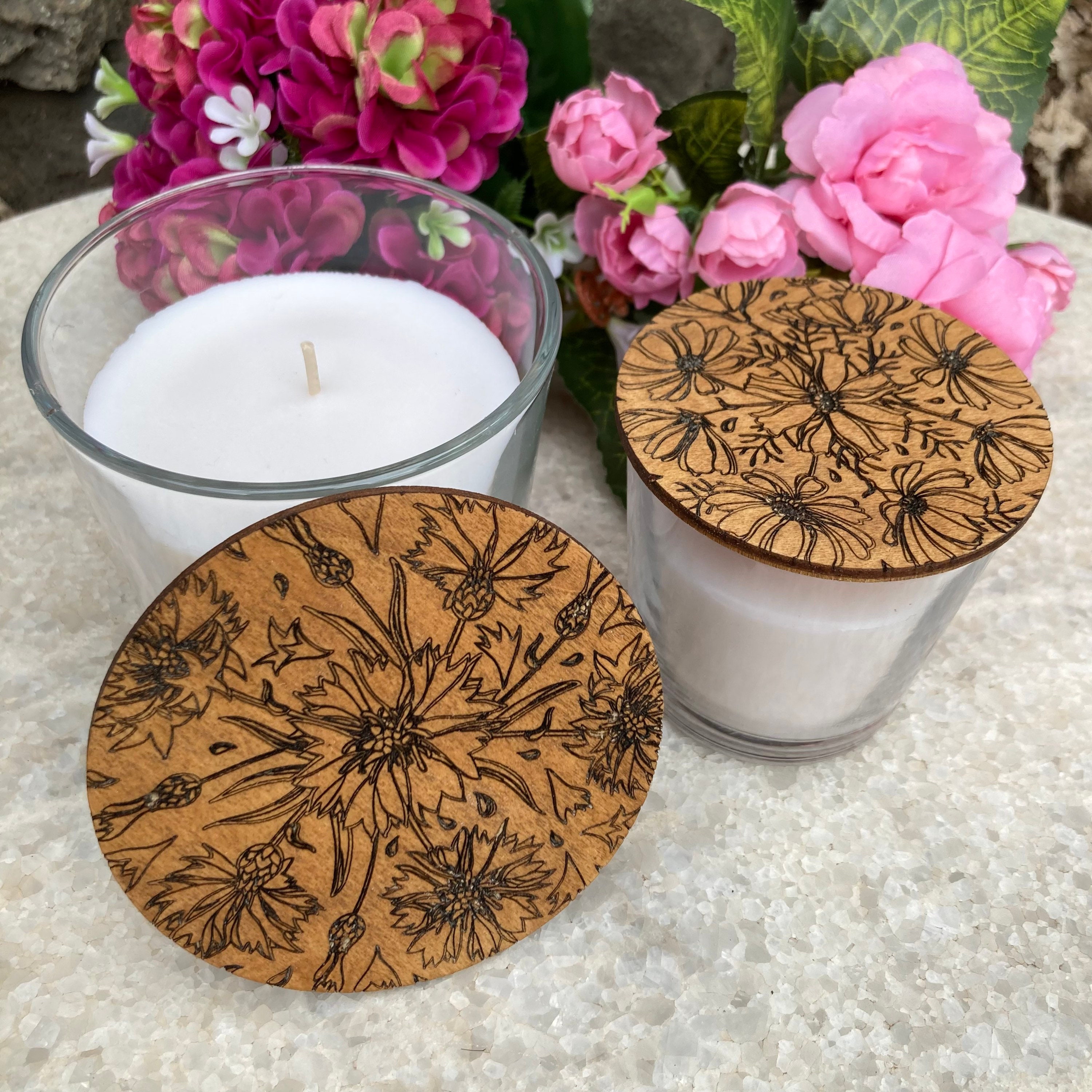GORGECRAFT 1PC Kerzendeckel Topper Lotus Duftkerzen Produktbild-Vorschau 6
