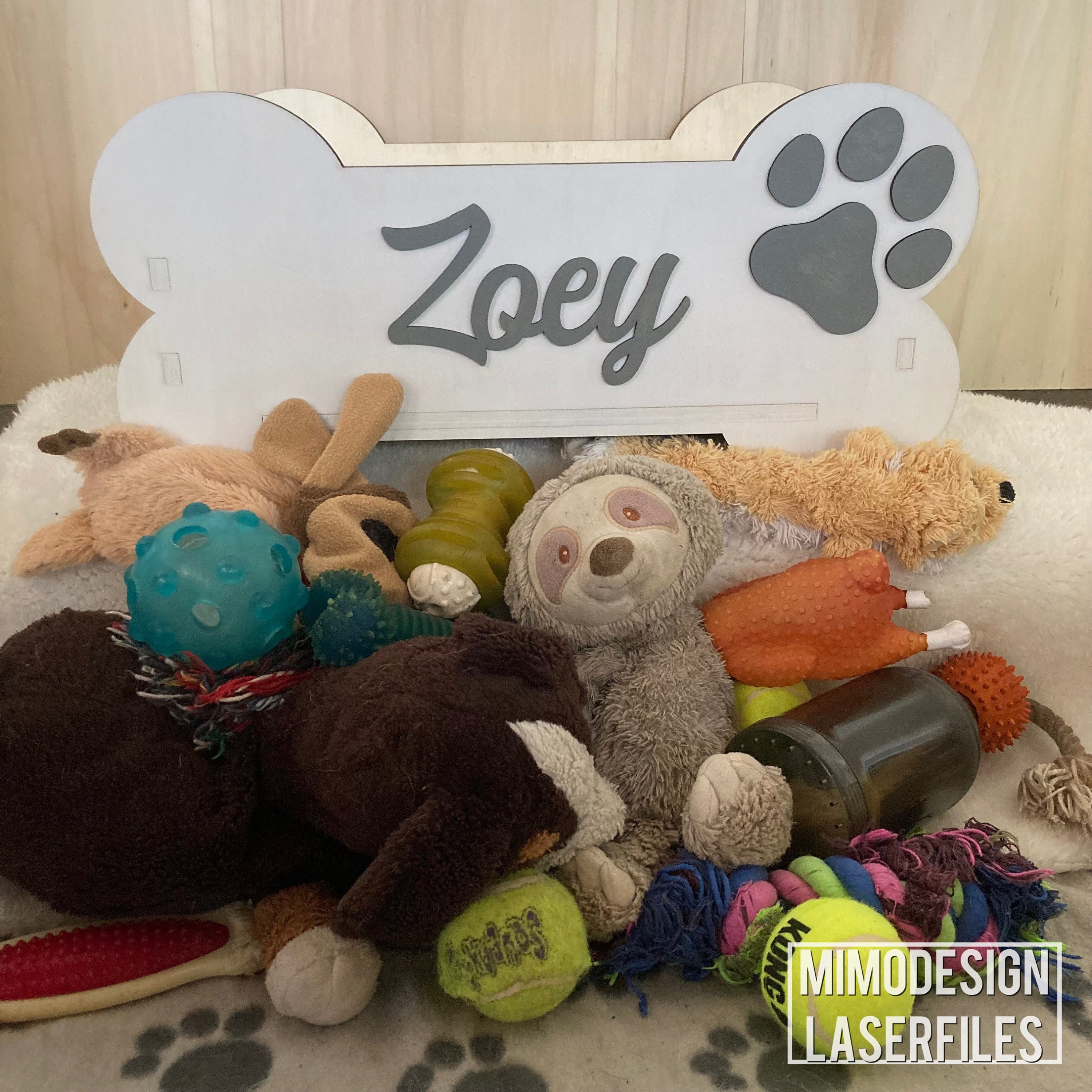 Big Dog Bone Toy Box for Toys Blankets Leashes Accessory Etsy