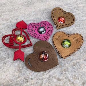 Lindt&#39;s Lindor Valentine&#39;s Day, Love Heart Candy Ornaments (Digital files only SVG + DXF)