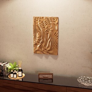 3D Wanddeko Panel STL | Wellenmuster Relief | CNC Router Dateien | Parametrische Holzkunst | Digitaler Download Bild 4