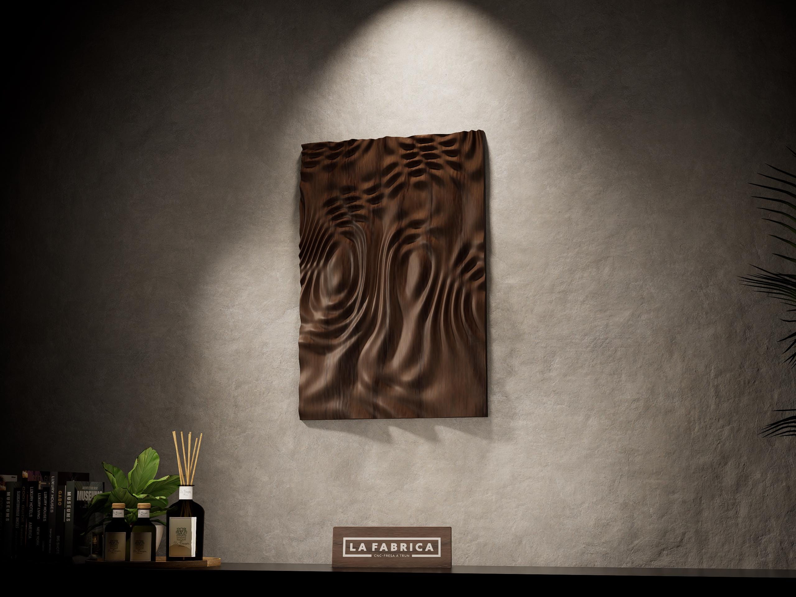 3D Wall Decor Panel STL | Wave Pattern Relief | CNC Router Files ...