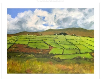 Irish Fields of Green | Unframed Fine Art Print | Dingle Peninsula | Ireland | Wild Atlantic Way | St. Patrick's Day Decor