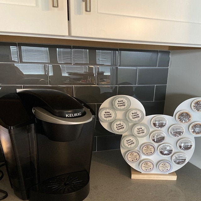 Mickey Mouse Inspired K-cup Holder Coffee Bar Decor Disney Kitchen