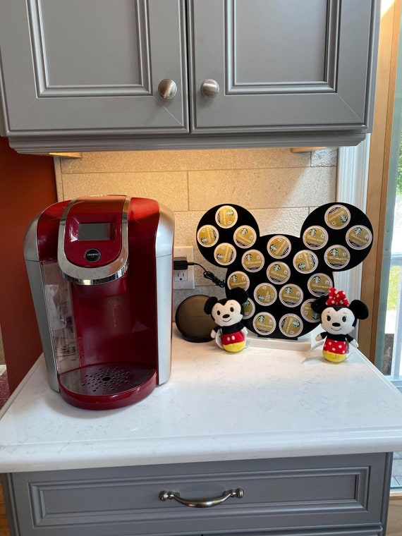 Mickey Mouse Inspired K-cup Holder Coffee Bar Decor Disney Kitchen Decor  Coffee Storage K-cup Organizer Mickey Coffee Lover 