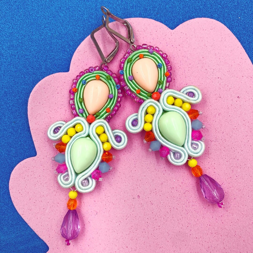Cute and Fun Rainbow Earrings Sweet Sixteen Gift for Etsy