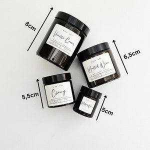 Pear & Elderflower Soy Wood Wick Candle 30/60/120/180/500 ml Boho Style Scented Candle For A Gift image 5