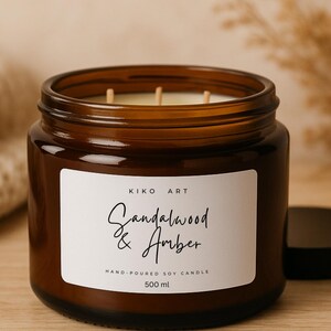 500ml soy candle