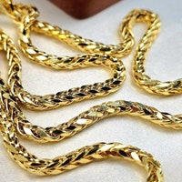 10K Solid Yellow Gold Turkish Rope Chain Real All Sizes - Etsy