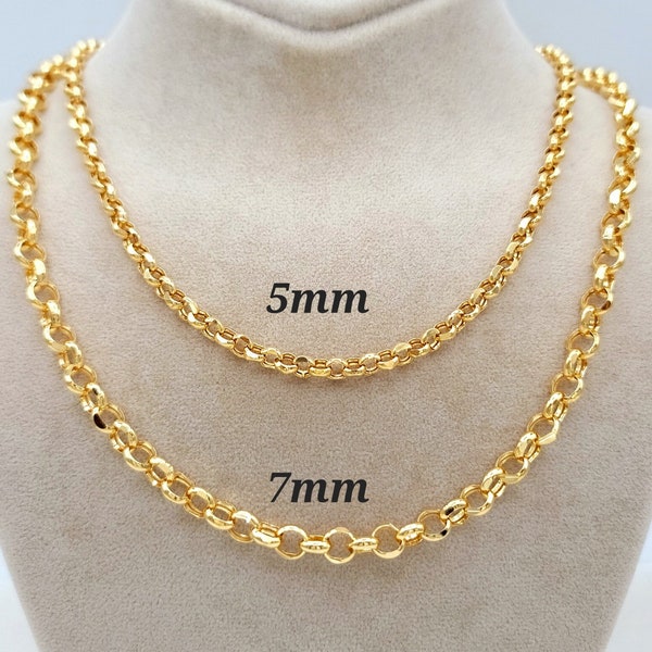 Rolo Chain Necklace - Etsy