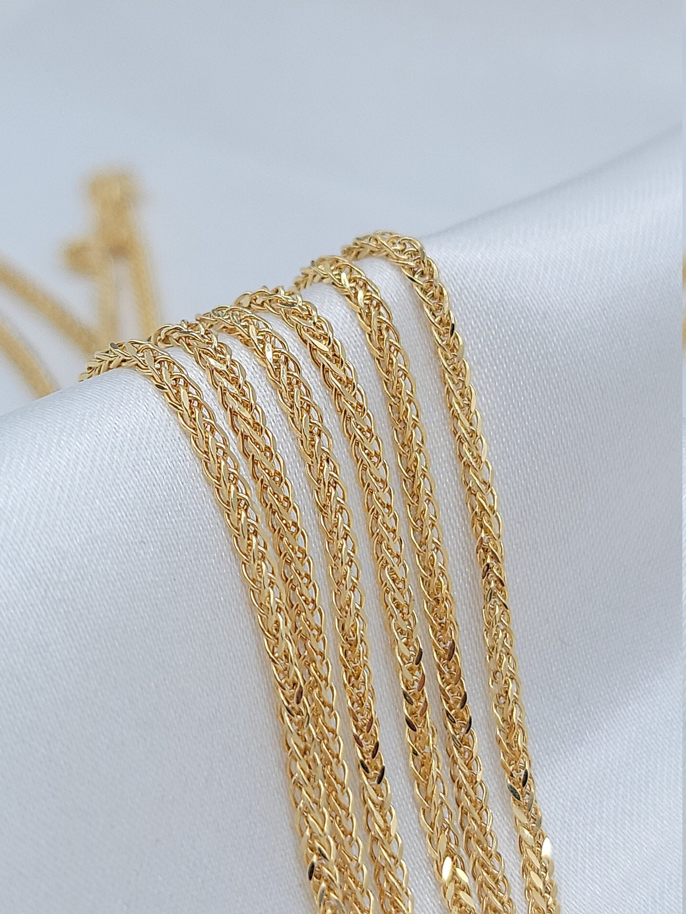 18KT Solid Gold Franco Chain /18KT 
