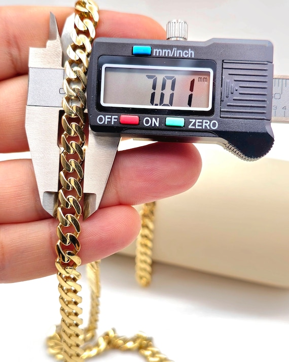 Bracciali Bracciale Maglia Cubana In Oro 18 Carati Larghezza: 4,00 Mm - Foto 7