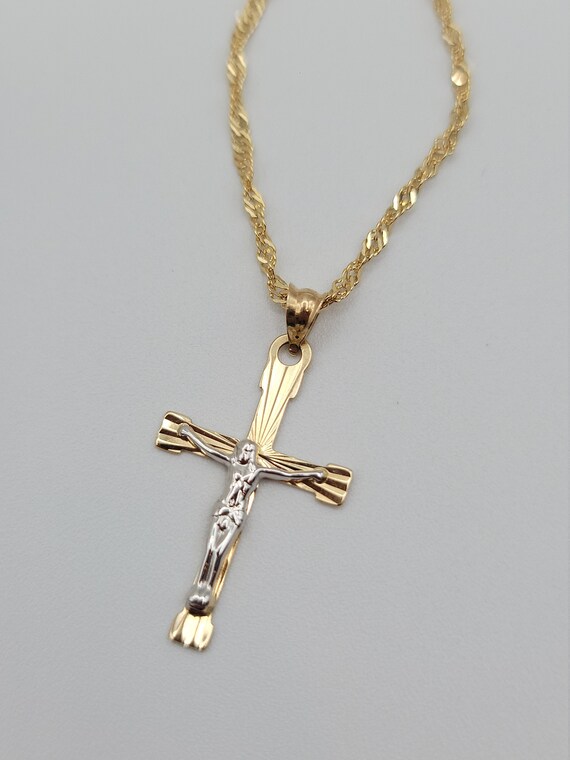 14-karat Cross Necklace /men's Diamond 