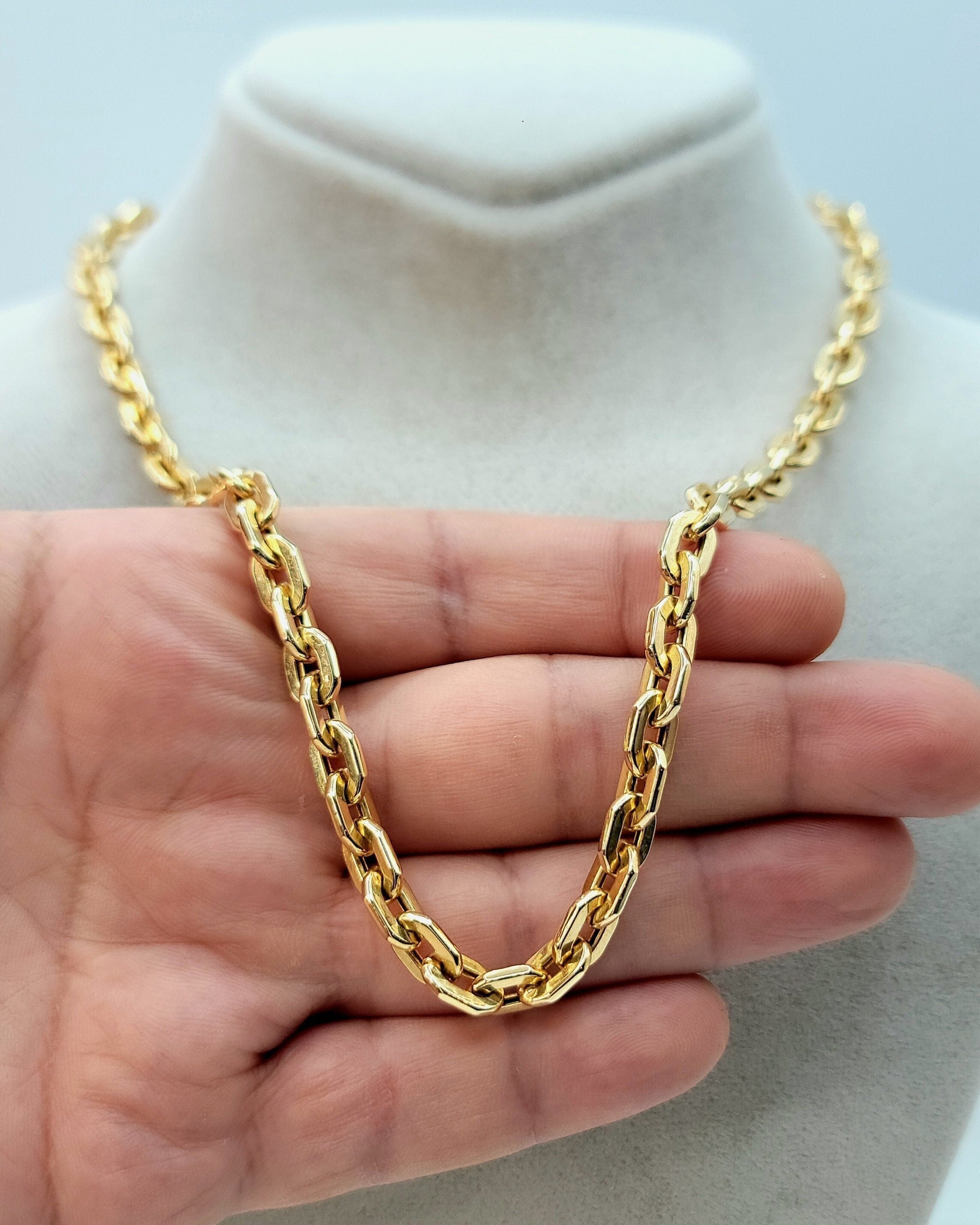 16" Cable Chain In 18k Yellow Gold (1.15mm - Foto 6