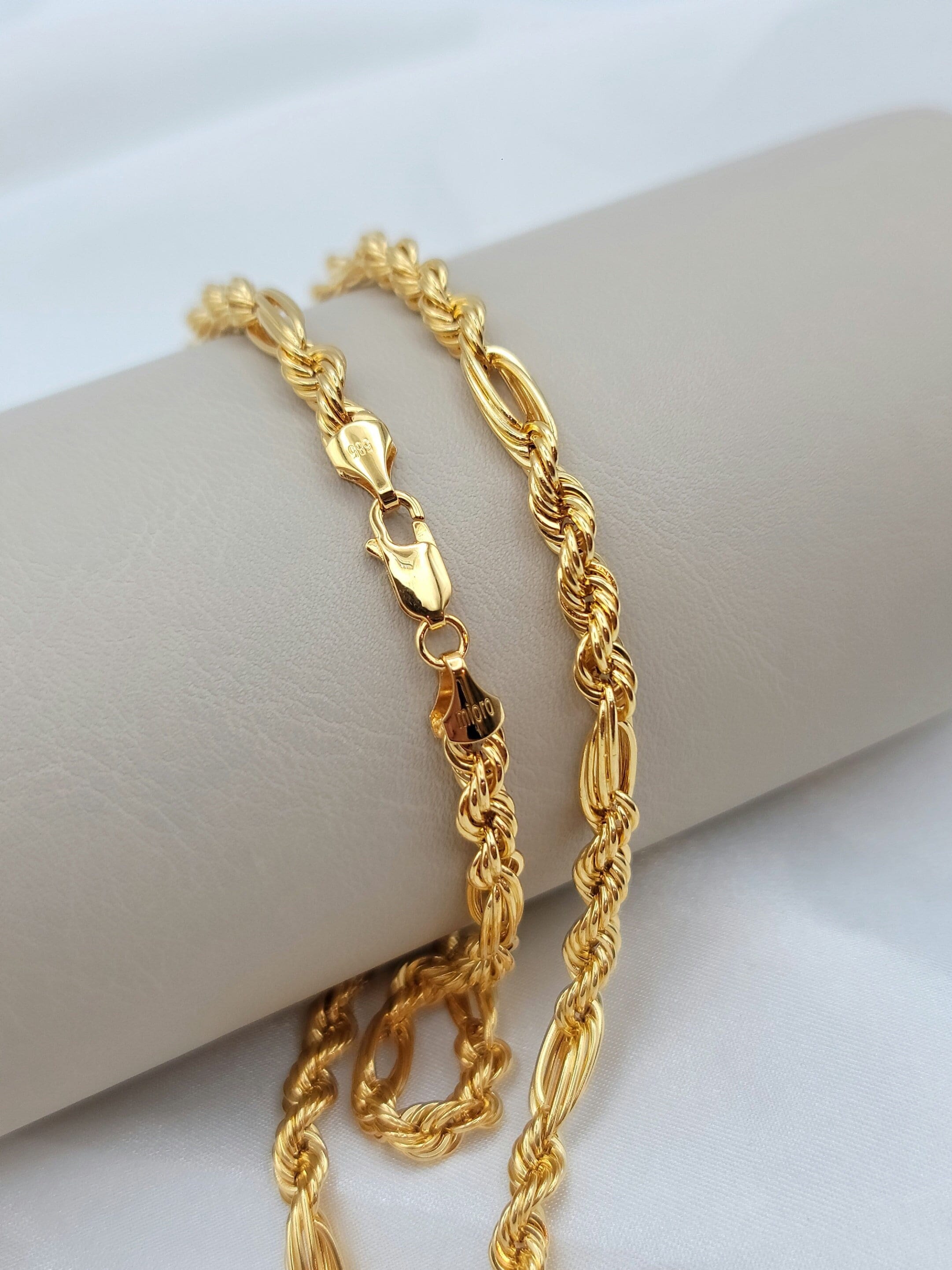 Everlasting gold 14k gold online rope chain necklace