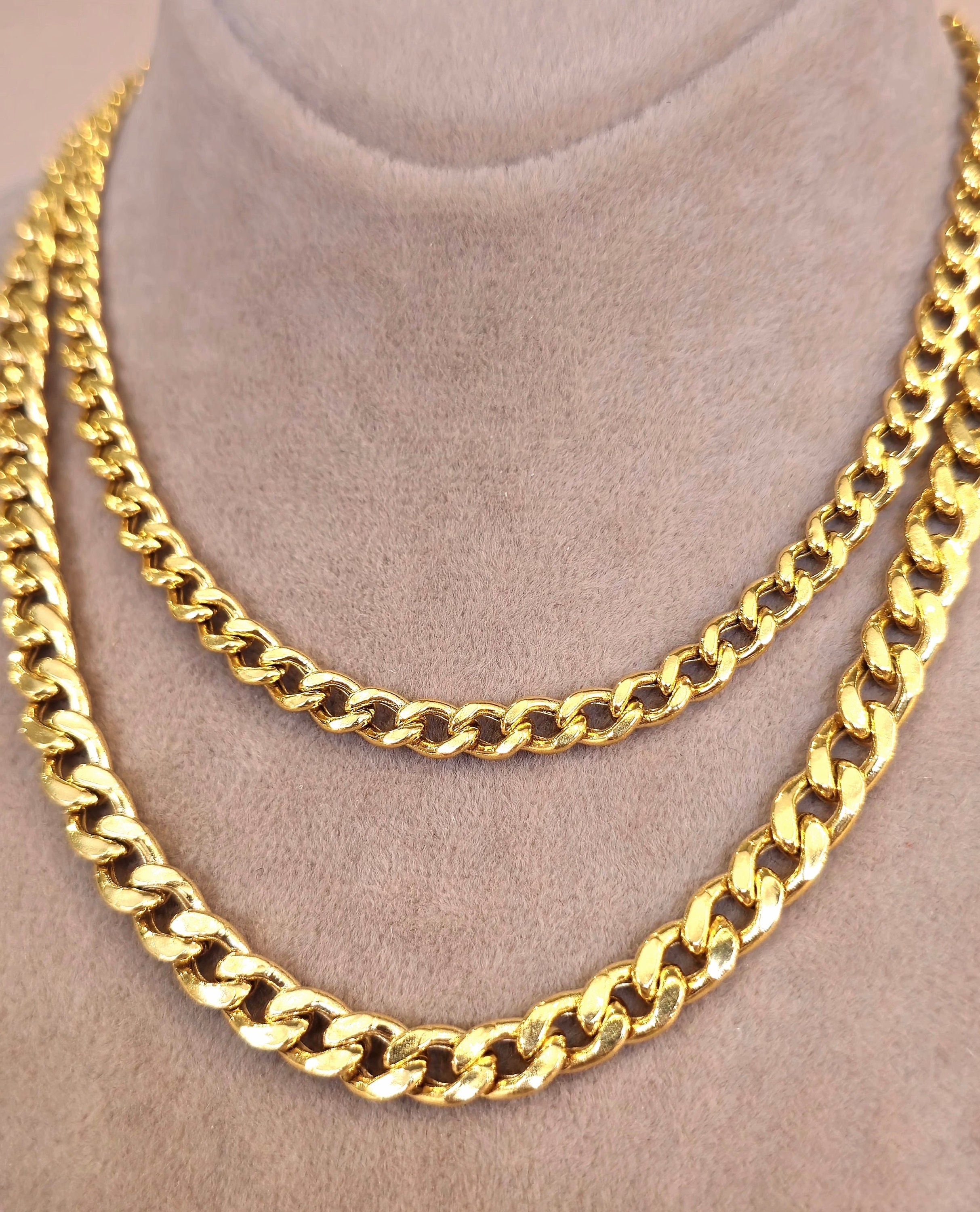 Catena Cubana Miami In Oro 14k: 2,90 Mm/3,70 Mm - Foto 6