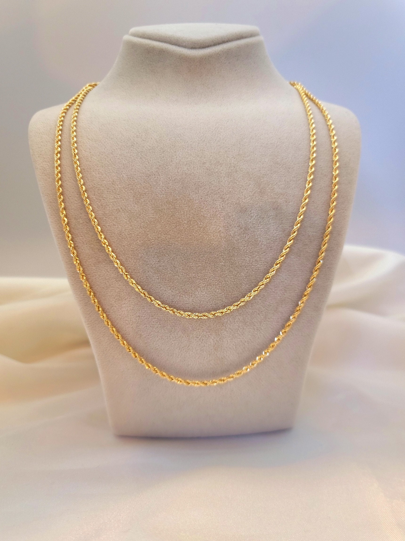 Chaîne En Or Jaune 18 Carats - 2.55 Grammes - Sans Marque