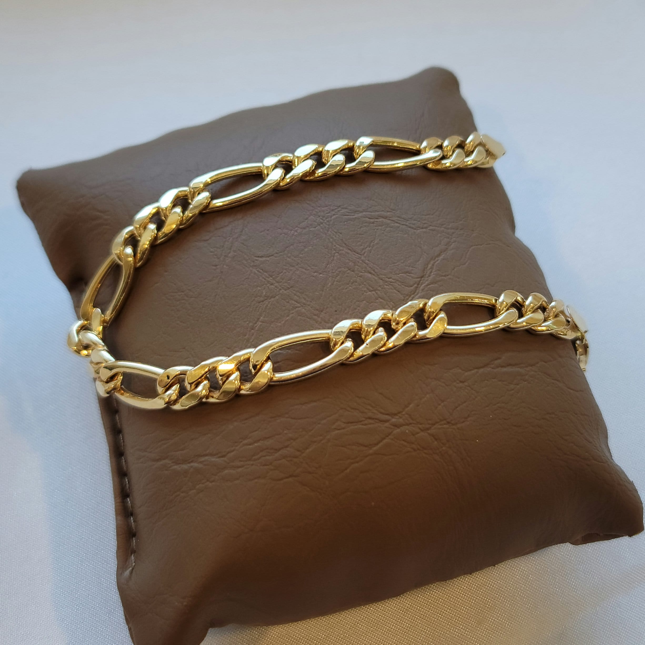 Lizzie Mandler Fine Jewelry 18kt Yellow Gold Figaro-Link Chain Bracelet