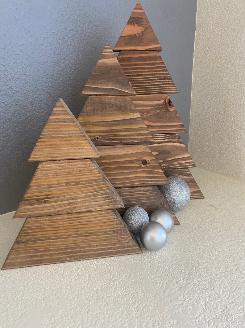 Wooden Rustic Christmas Trees - Etsy