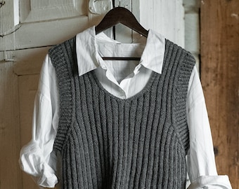MATSUFUJI Raven Pattern Knit Vest サイズ3 Raven Pattern Knit Vest (M231-0502) | MATSUFUJI / Tops (MEN