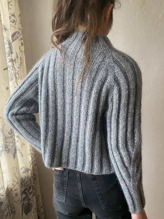 Knitting Pattern for Midnight Jumper, Sweater Knitting