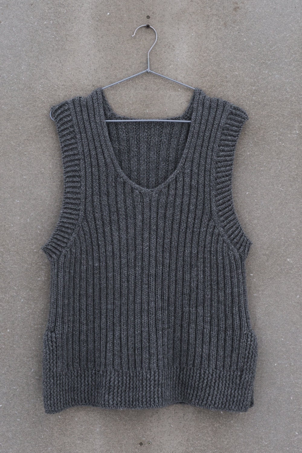 Knitting Pattern for Rock Slipover V Neck Vest Knitting - Etsy