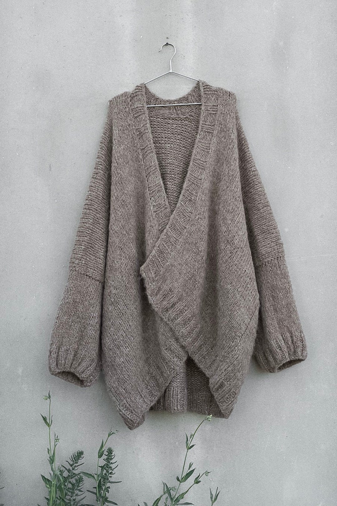 Knitting Pattern for Hug Oversize Cardigan Long Cardigan - Etsy