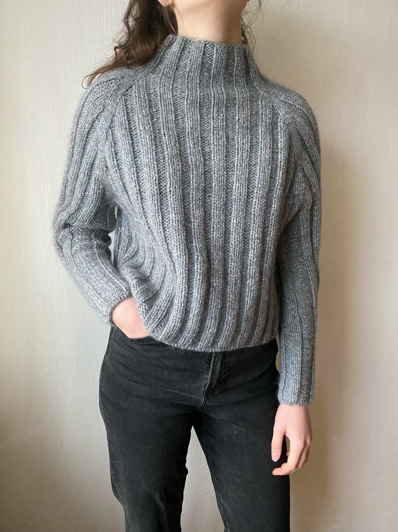 Knitting Pattern for Midnight Jumper, Sweater Knitting