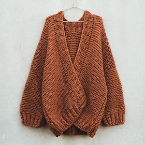 Knitting pattern for Sunset cardigan, oversize cardigan, pattern