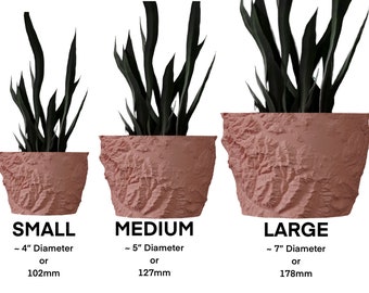 Yellowstone National Park Planter: 3D Topographical PLA Plant Pot