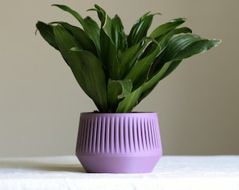 Abstract 3D Printed Planter: Mid Century Modern Home Decor
