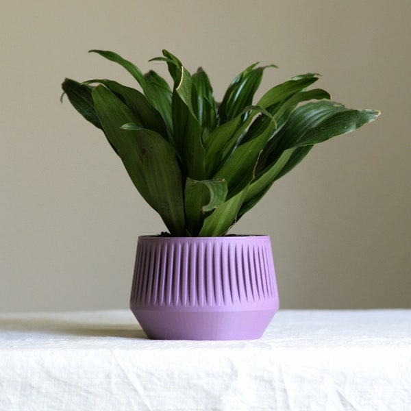 Abstract Mid Century Modern Planter  | 3D Printed Modern Design | Indoor Plant Pot | Contemporary Home Decor | PLA | Custom Colors |