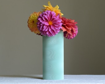 Ocean Waves Vase: 3D Printed Eco-Friendly PLA Decor