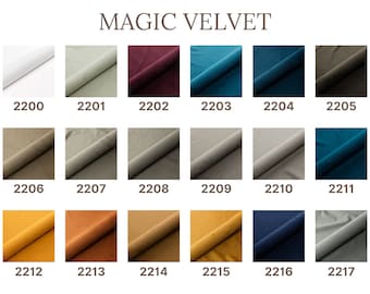 Upholstery fabric sample MAGIC VELVET
