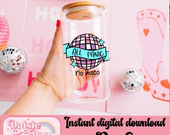 All panic no disco svg png - disco ball svg png - anxiety design - digital download