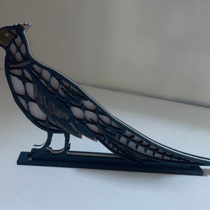 Chinoiserie Fall Pheasant Decor Modern Fishnet Crosshatch