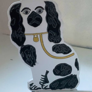 Chinoiserie Staffordshire Staffy Shelf Sitter Decor