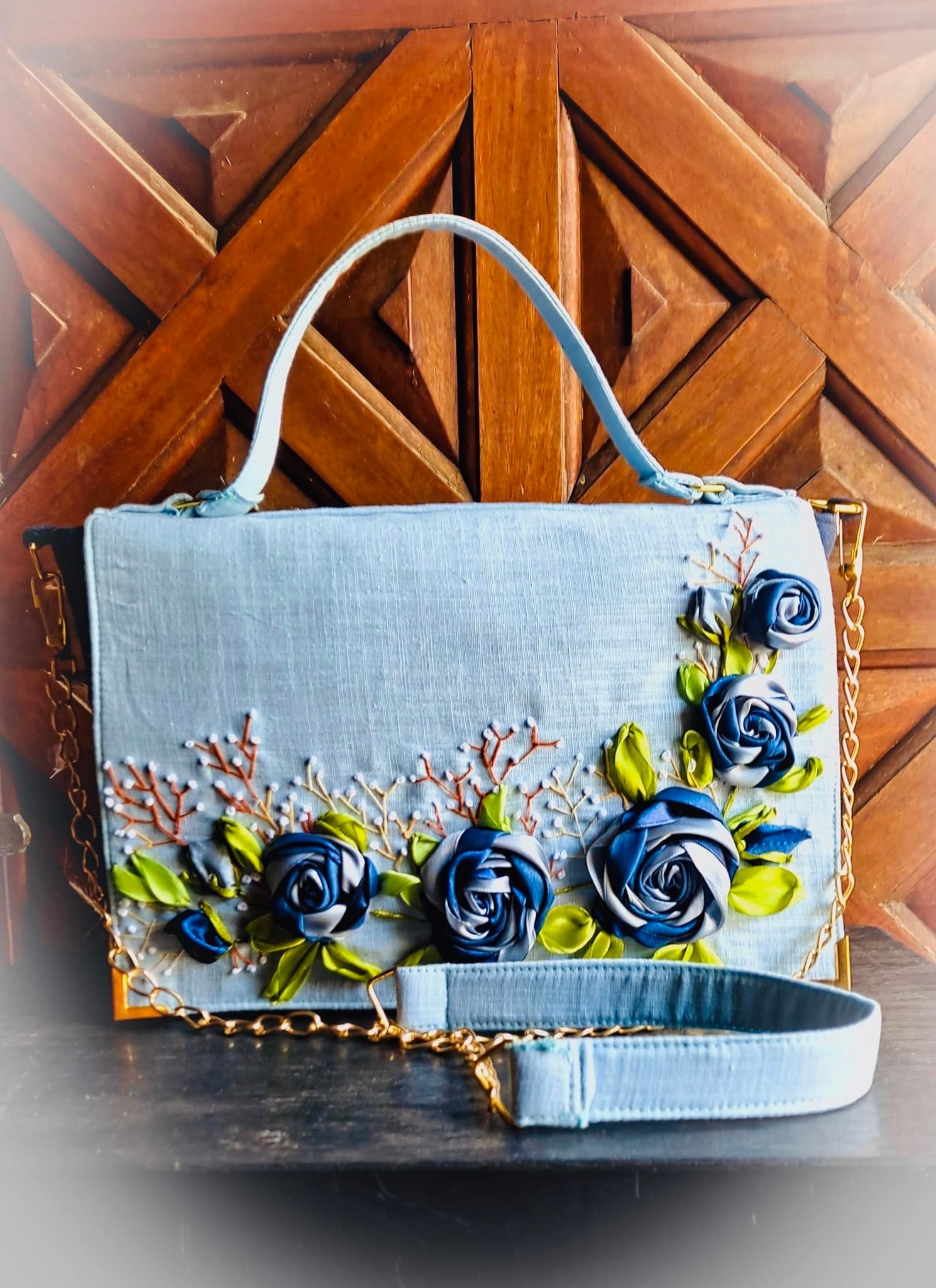 ribbon long shoulder bag main image 1