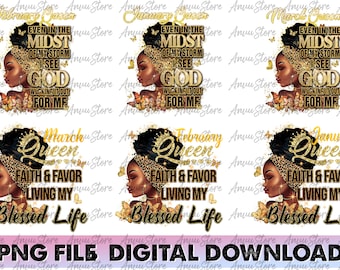 Birthday Black Girl PNG Bundle, Afro Woman Png Sublimation Download, Birthday Queen Png