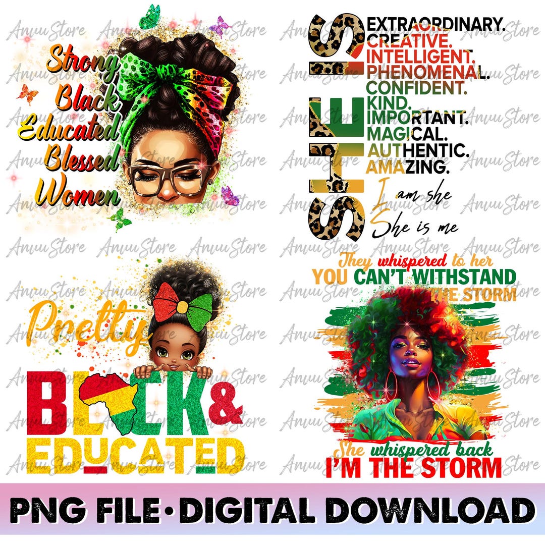 Black History Month Png Bundle, I Am Black History Sublimation File ...