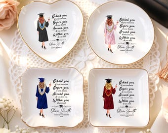 Graduation Jewel Dish, Gifts for Her, College Grad Gift for Daughter, End of Year Gifts