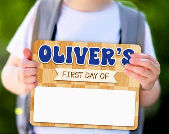 Custom First Day And Last Day Of School Sign, Dry Erase Sign, Back To School Gifts