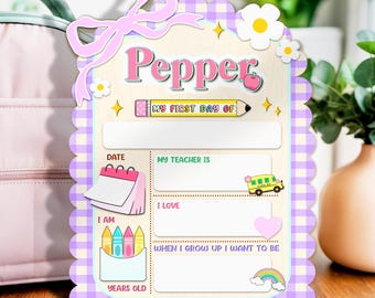 Custom First And Last Day Of School, 1st Day Of School Dry Erase Board, Back To School Gifts