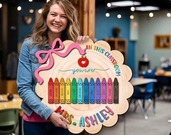 Custom Teacher Sign, Teacher Appreciation Gifts, Back To School Gift